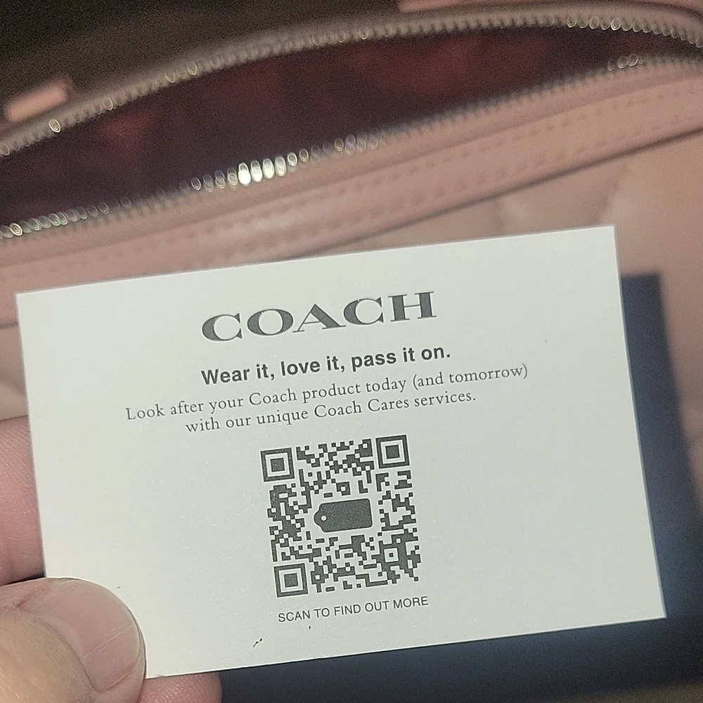 Coach Pink Quilted Handbag - Picture 8 of 9